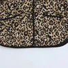 TRAF Parkas Leopard Winter Coats Woman Vintage Animal Print Quilted Jacket Women Autumn Long Sleeve Padded Jacket Short Coats 6