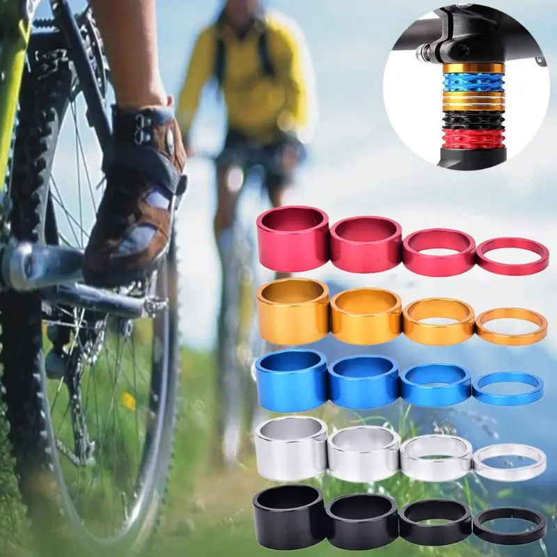 4 teile/satz Fahrrad Gabel Unterlegscheibe Vorbau Spacer Aluminium Legierung Fahrrad Headset Unterlegscheibe Erhöhen Lenker 5-20mm für MTB Radfahren – Detail 8