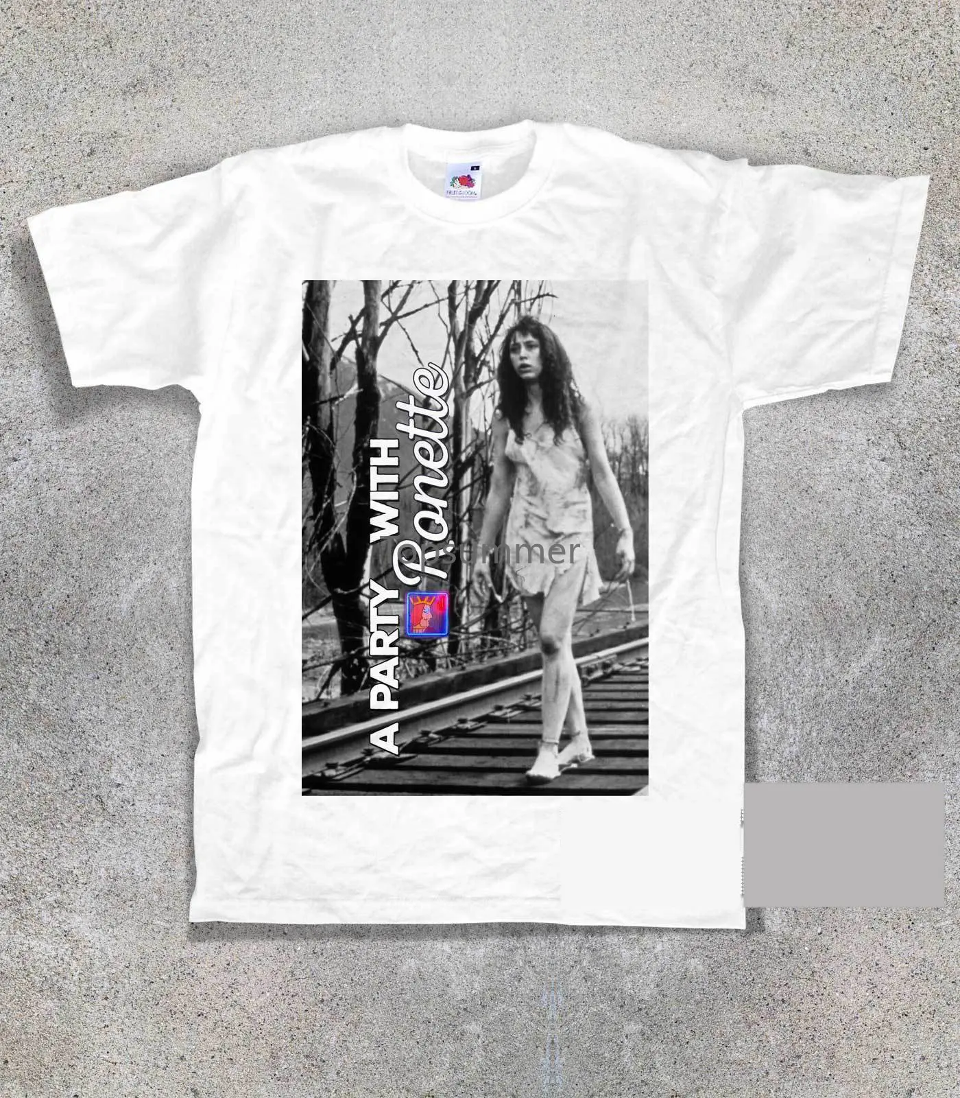 

T-Shirt Uomo Twin Peaks A Party With Ronette One Eyed Jack Laura Palmer Vintage T Shirt Hot Topic Men Short Sleeve Top Tee