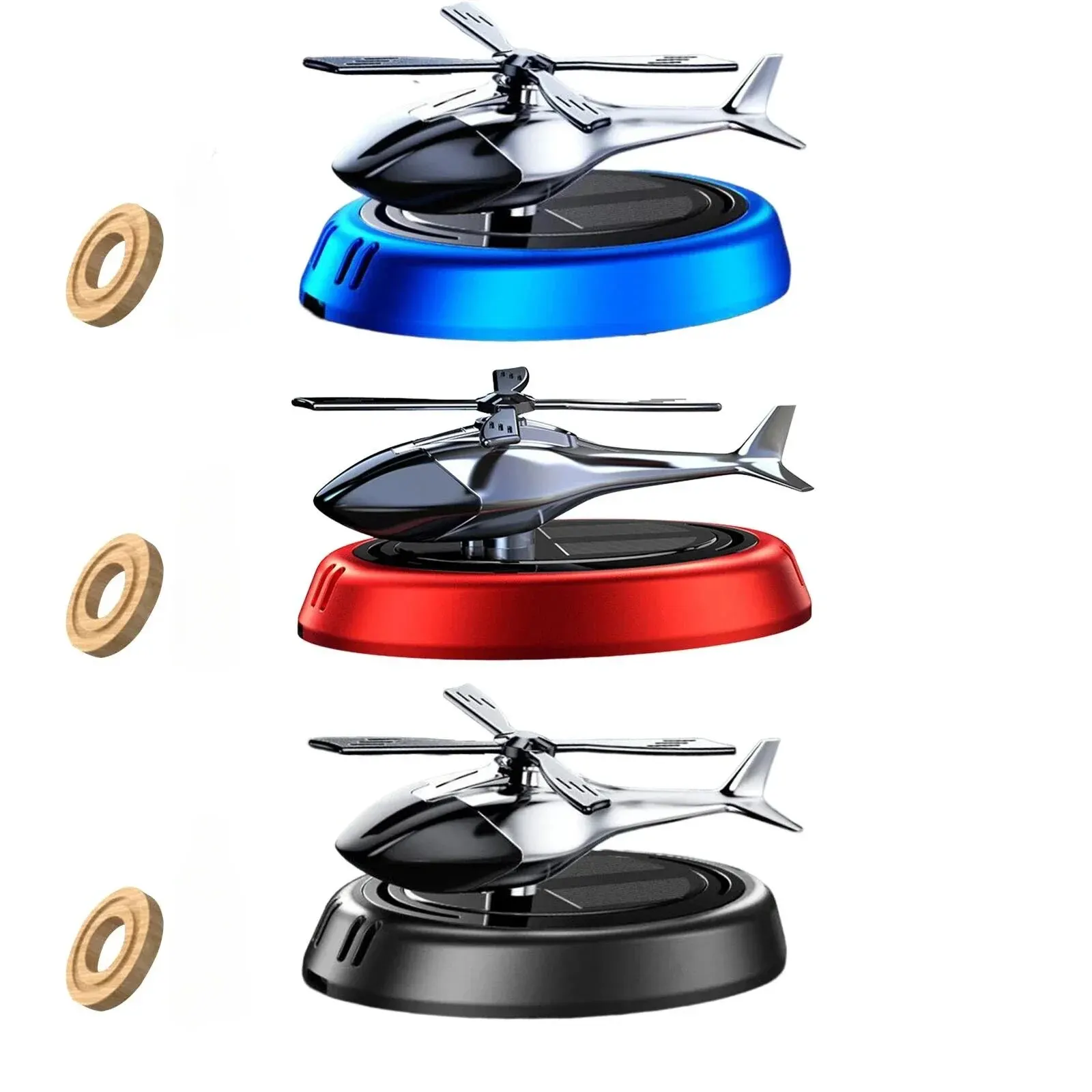 Car Air Freshener Solar Rotating Aromatherapy Perfume Diffuser