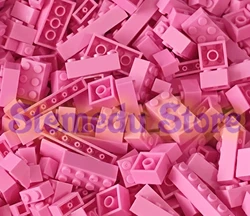 Color-Sorted Building Blocks Bulk Pack - 125/250g Variety of Bricks and Plates - 250g-bag (Pink)