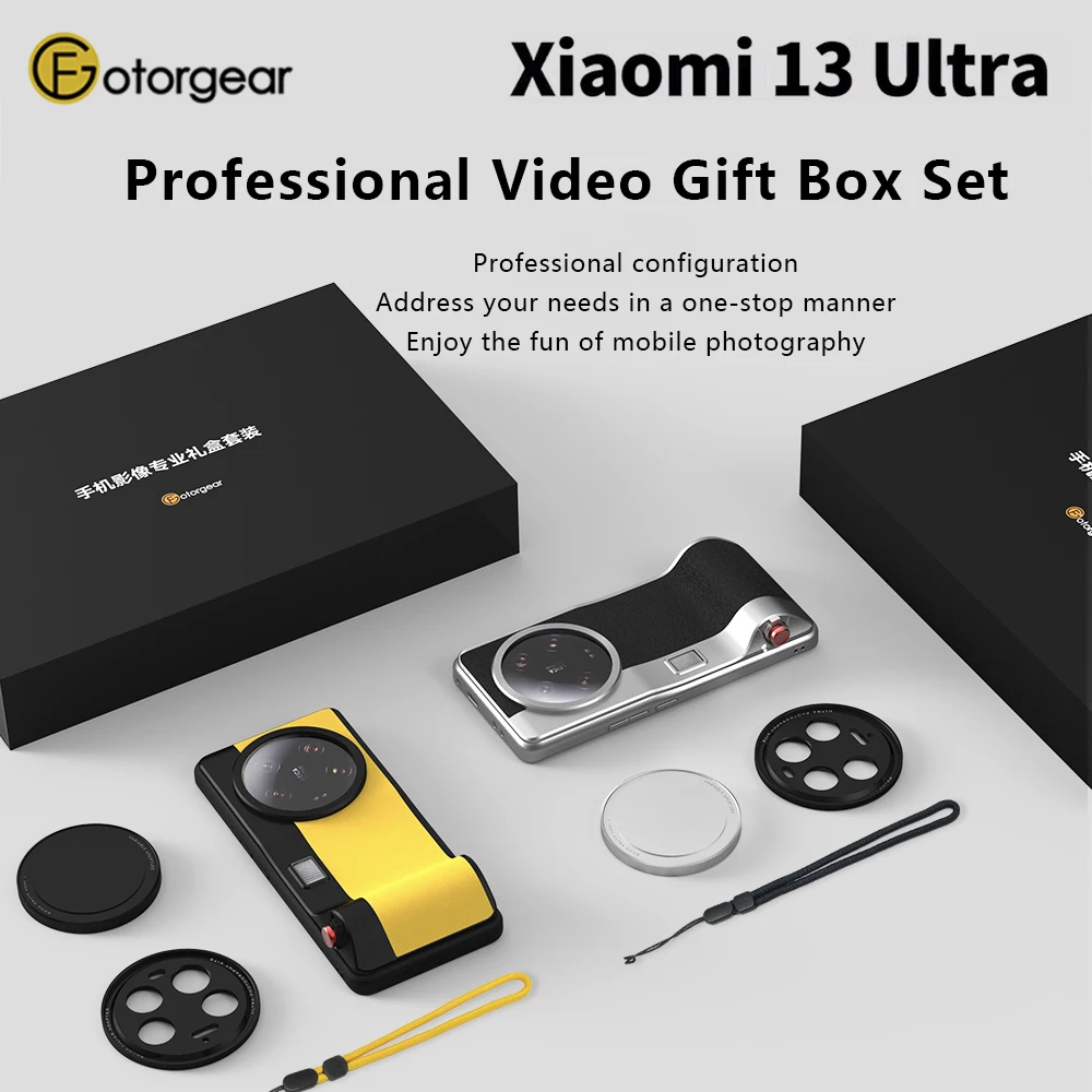 Fotorgear Xiaomi 13 Ultra Leica Camera Phone Set Cassa Del Telefono Filtro Kit Fotografico Integrato Con 67Mm Cpl/Black Mist/Star Filter