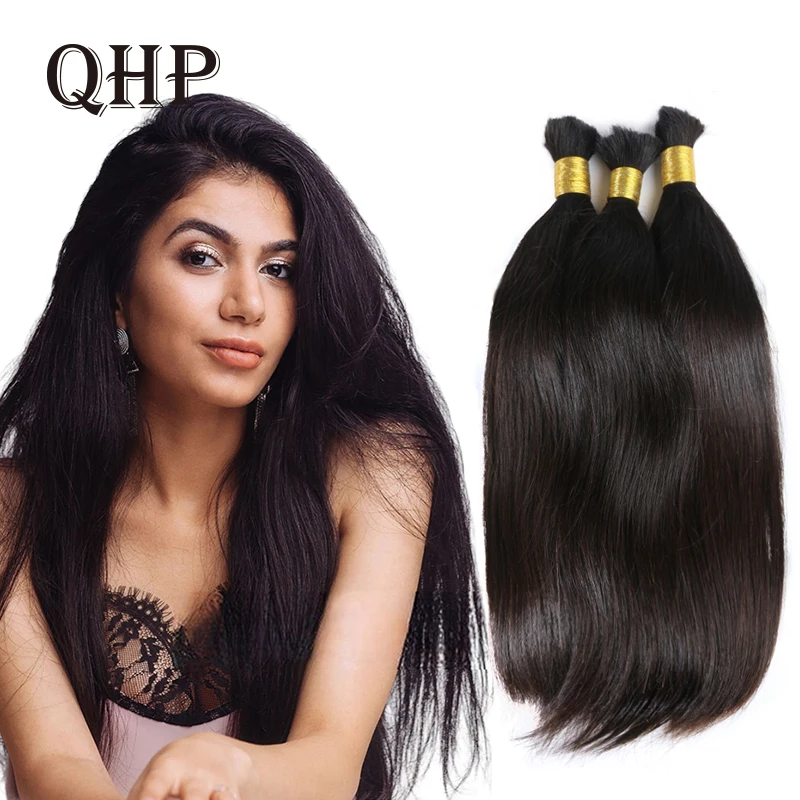 Human Hair Extensions Straight Bulk Human Hair For Braiding No Weft Original Mega Hair Extensions Natural Brazilian Remy Bundles 50g 100g 12-30&rdquo;