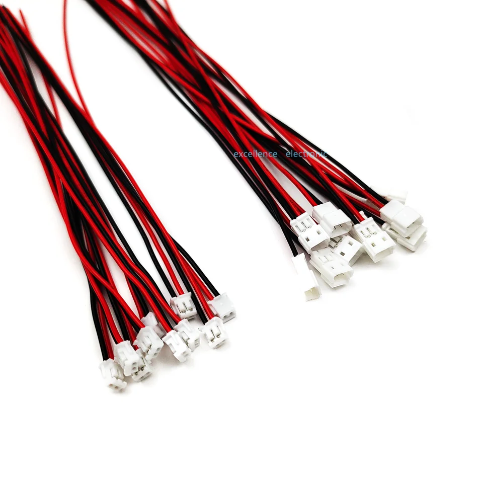 🔌 Lote De 30 Pares De Conectores JST ZH 1.5 De 2 Pines – Macho Y Hembra Con Cable De 150mm 26AWG, Rojo Y Negro, Para Proyectos Electrónicos