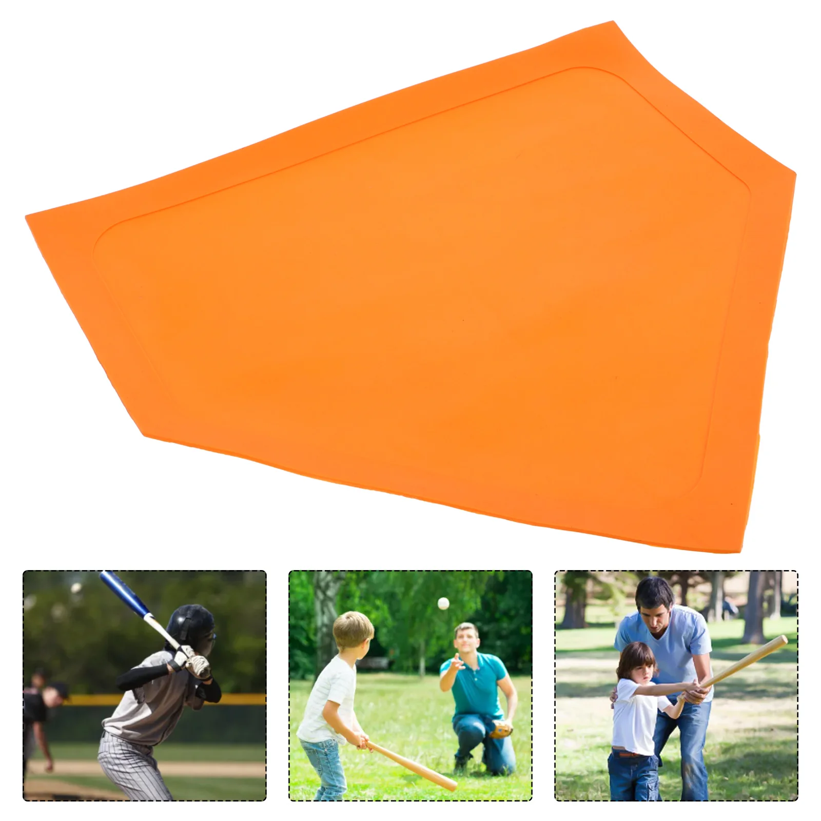 Baseball Disc Bases for Kickball Rubber Accessories Home Plate Mat Dish