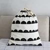 Large Cotton and Linen Laundry Bag Clothes Toys Storage Bag Printing Fabric Drawstring Duffle Bag Dirty Clothes Organizer Bags 3