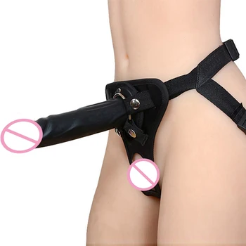 Men's Strap-on Realistic Dildo Pants for Men Double Dildos with Rings Man Strapon Harness Belt Adult Games Sex Toys 1