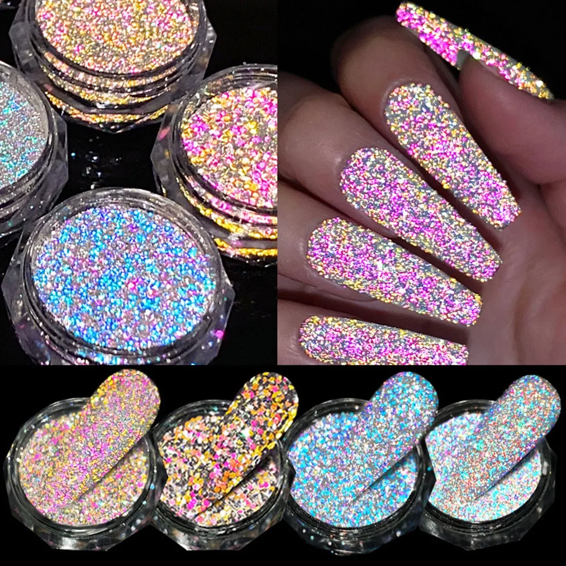 Reflective Glitter Nail Powder