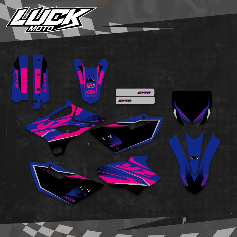 LUCKMOTO 오토바이 데칼 스티커 그래픽 키트, 야마하 YZ85 YZ 85 2015 2016 2017 2018 2019 2020 YZ-85