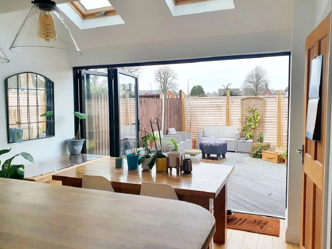 DN Folding Door Double Glazing Aluminium Bifold Door for House