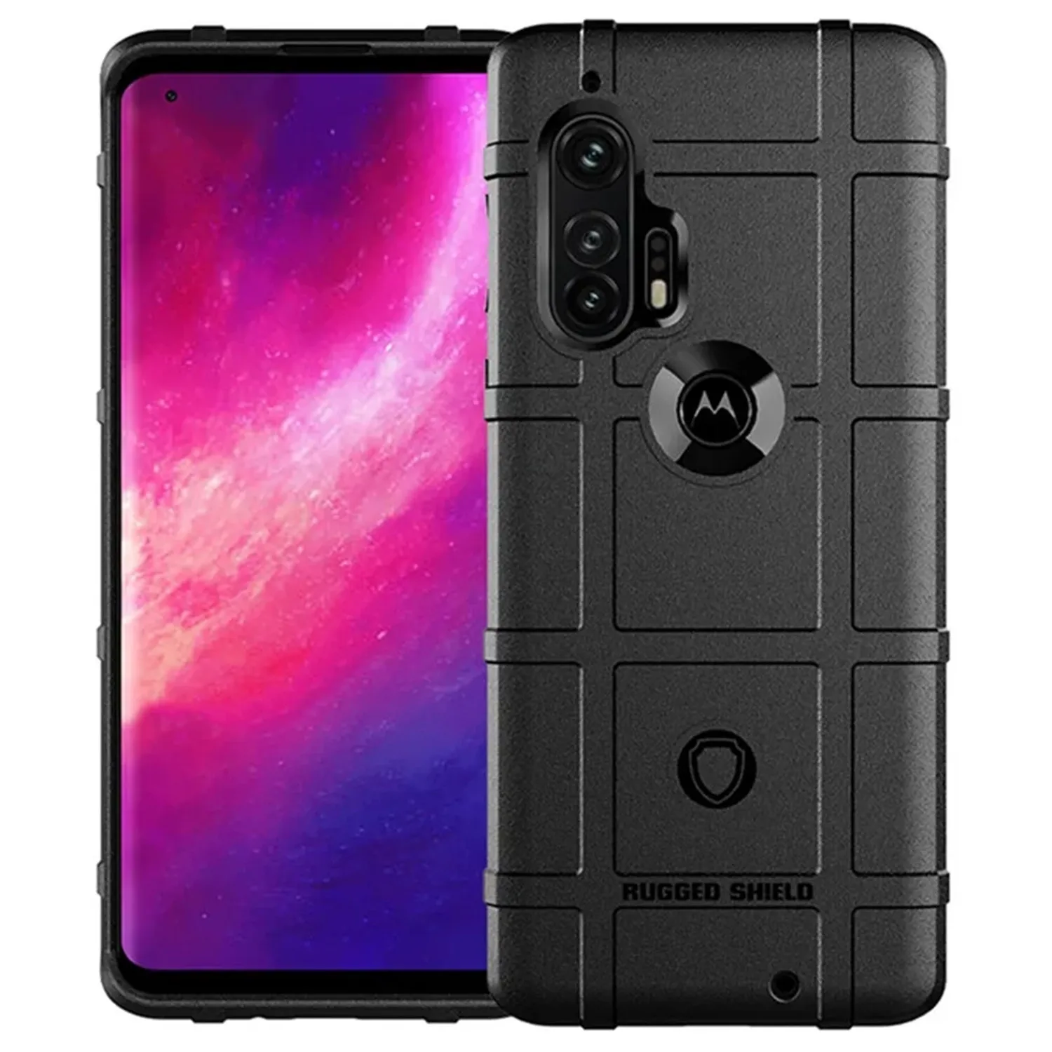 Armor Shield Anti-Knock Protection Matte Back Cover - Rubber Phone Case