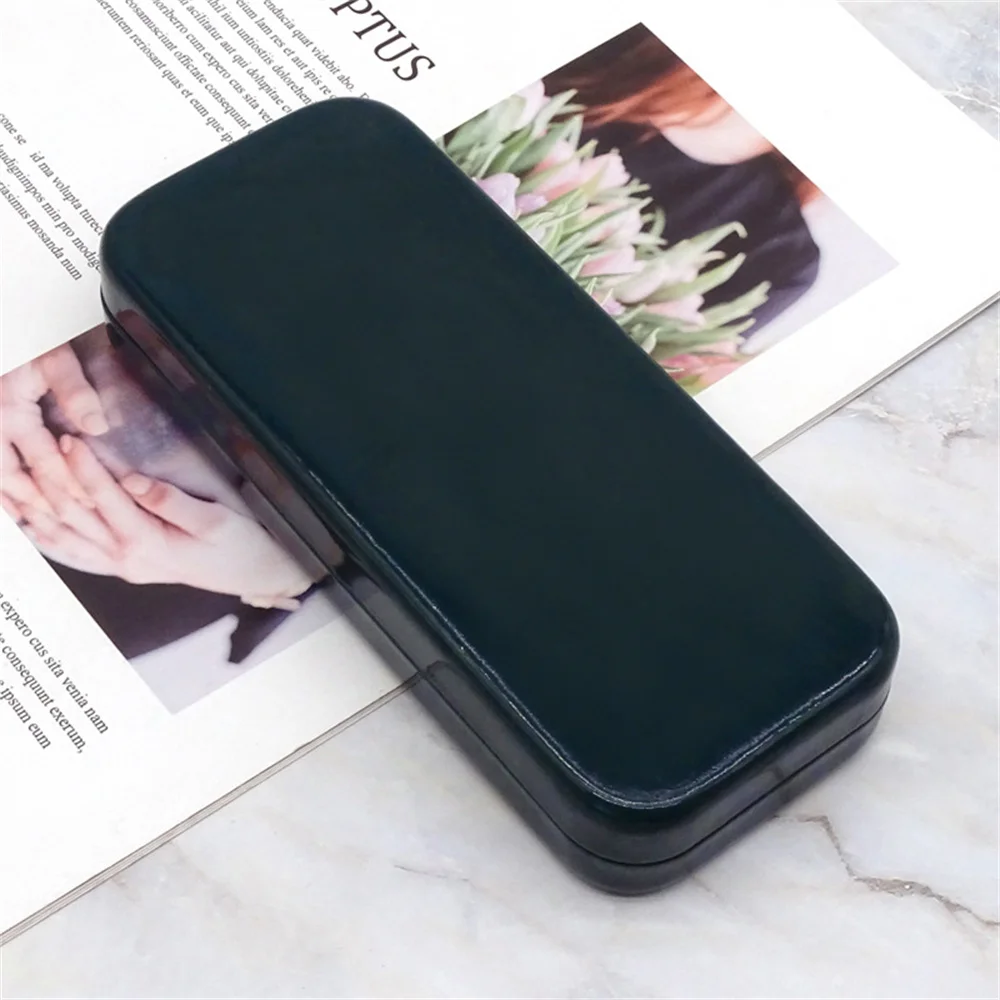 Fashion Men Women Glasses Case Metal Hard Anti-pressure Sunglasses Protective Box Solid Color High-value Myopia Storage Box