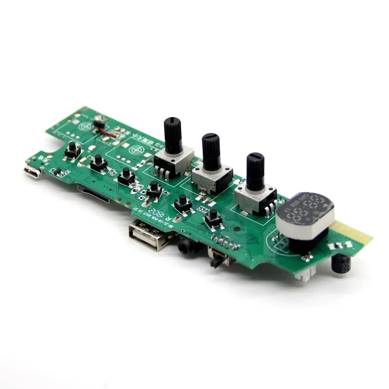 Bluetooth Audio Receiver Board U disk TF card playback screen display with boosted mono 5/6/8W recording FM radio AUX audio music player fm radio module