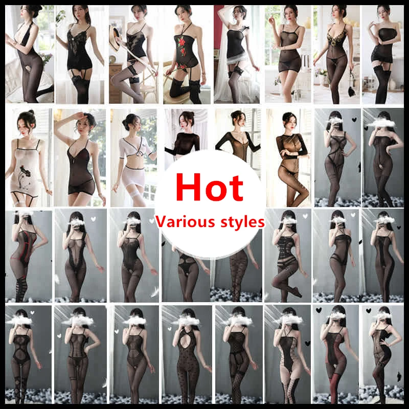 

Women Sexy Bodysuit Lingerie Hose Open Crotch Intimate Underwear Erotic Seduction Costumes Pantyhose Mesh Suit Tights Bodysuits