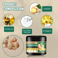 Crème de croissance des cheveux gingembre Alopecia repousse réparation prévenir la perte de cheveux traitement de la calvitie renforcement Dense produits de soins capillaires 3