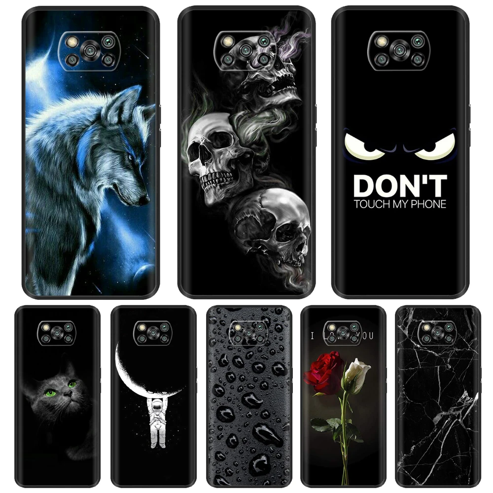 

For Xiaomi Poco X3 NFC Case Printed Cartoon Silicone Back Cover Soft Bumper Phone Case For POCO X3 Pro X 3 TPU Case Funda 6.67''