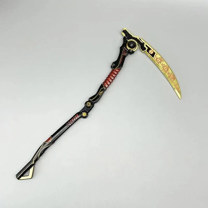 30cm Death Grip Heirloom Revenant Apex legends Game Merchandise Metal Scythe Weapon Model Home Ornament Craft Collection Toy Boy
