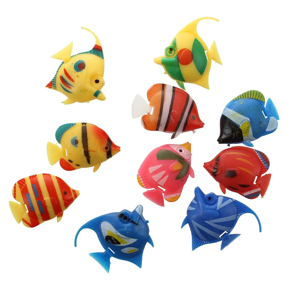 

10X Floating artificial decoration Fish decoration Decorative aquarium fish tank supplies