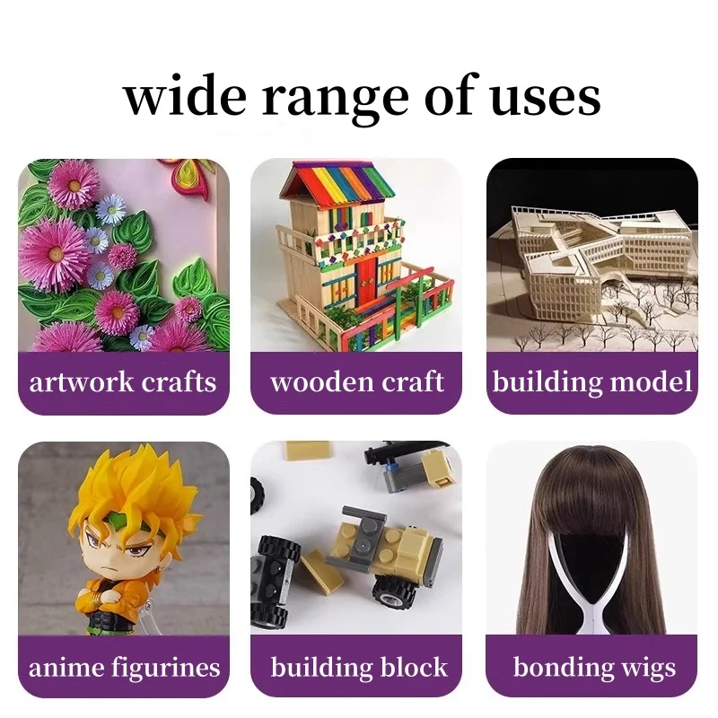 Korea T9000 Building Block Glue Transparent Soft Multi-purpose 15/50/110ML Adhesive DIY Daily Use Glue Repair Model Toy 5