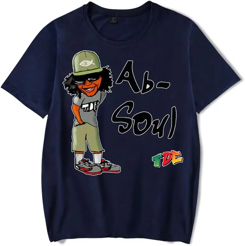 Ab-Soul Merch T Shirt Short Sleeve Casual Unisex Top Tee