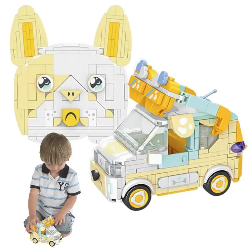 

Building Blocks Car Cartoon Car Blocks Assemble Toys Educational Blocks Building Set Hands-on Ability Training