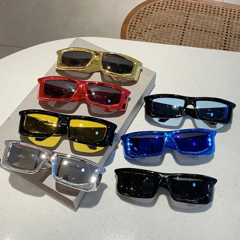 b926✨希少✨【PPFM】90s　00s　Y2K　八の字　ラムレザー　送料無料 20896 New Punk Y2K Sunglasses Women Unique Sports Sun Glasses