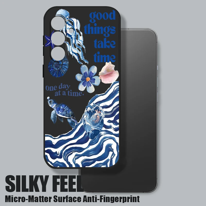 Seaside Scenery Wave Print Phone Case - Oceanic Design Cover