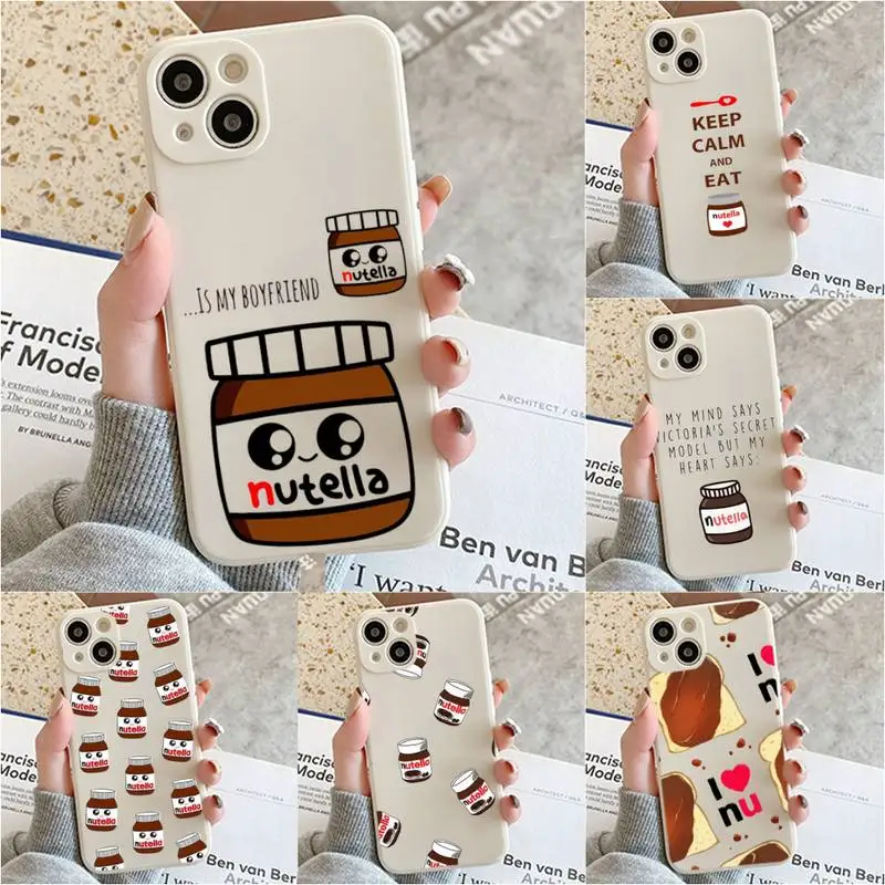 Custodia Per Telefono Kawaii Chocolate Nutella Per Iphone 7 8 Plus X Xr Xs 11 12 13 Se2020 Mini Mobile Iphone 14 Pro Max Case