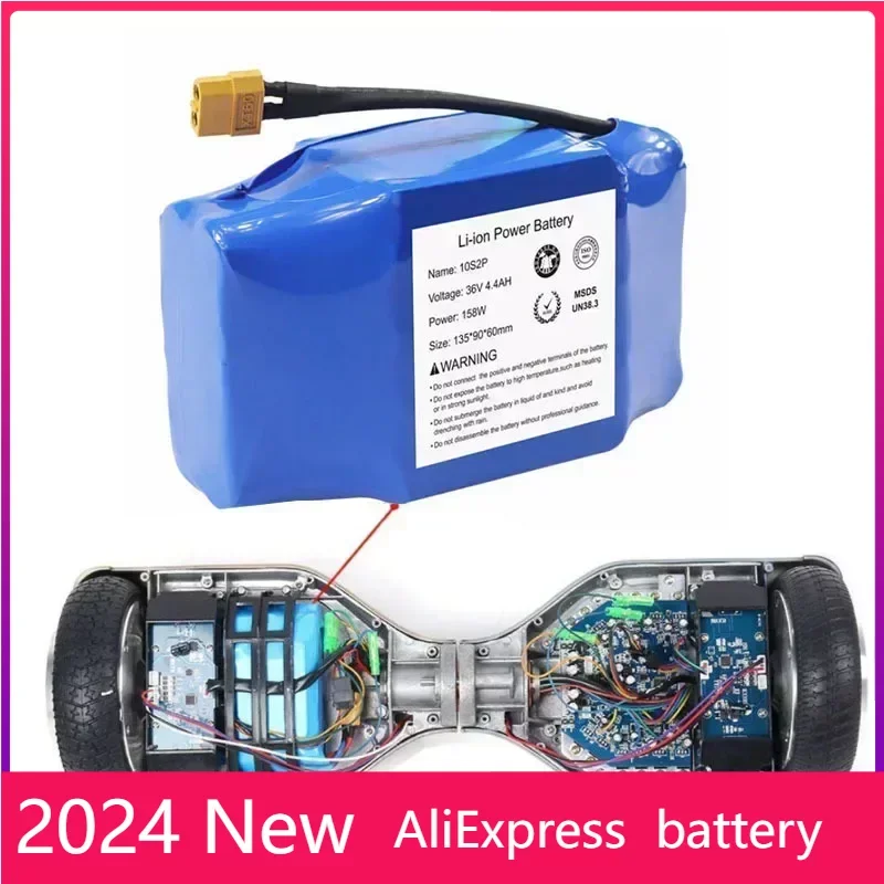 

Original 36v 4.4Ah Rechargeable Lithium Battery 10S2P 4400mAh 18650 Electric Self Balancing Scooter Hoverboard Batteries