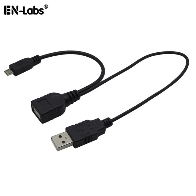 Micro-B USB 2.0 OTG Adapter Converter Cable.USB OTG Cable w/ Power Cable Y  Splitter Charging Cable for 2.5HDD SSD for Android - AliExpress