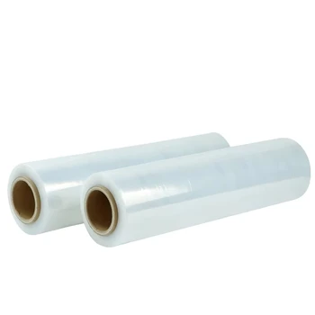 Pellicola avvolgente elastica da 420 m Nuovo materiale PE Avvolgimento per pallet resistente Imballaggio industriale Resistenza allo strappo ad alta elasticità per la spedizione