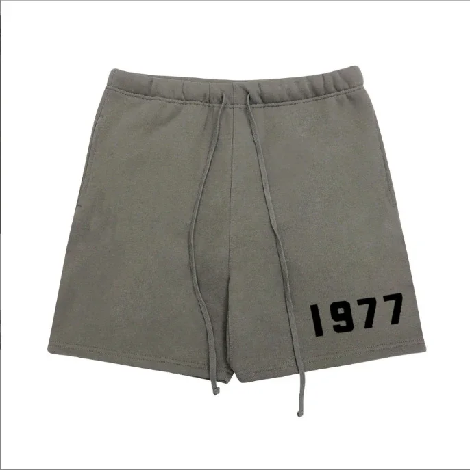 Men's 1977 Summer Streetwear Basketball Casual Cotton Shorts Gym Fitness Sports Running Workout Jogger Short Pants Sweatpants 4