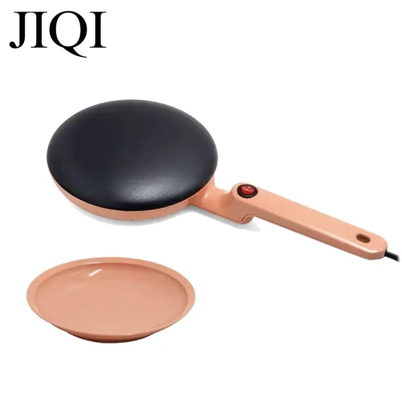 JIQI Non-stick Crepe maker Rapid heating Household Pancake machine Spring roll Pizza cake Baking pan DIY snack Washable panel