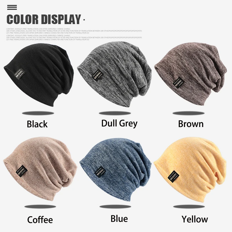 New Autumn Winter Children Warm Knit Hat Solid Color Joker Wool Hat Mens Baotou Hat Korean Version Of Men's Women's Pullover Hat 3