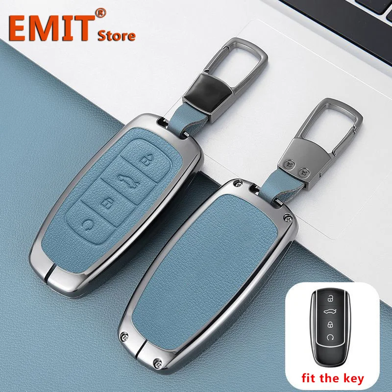 

Zinc Alloy Genuine Leather Car Key Case for Chery Omoda 5 Tiggo 3x 8 PRO Arrizo GX 7 8 3 PLUS Keychain Bag Shell Remote Cover