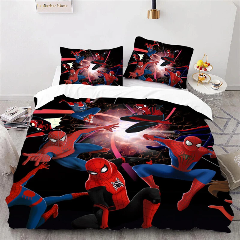 Housse de couette Spiderman 140×200, parure de lit, coton – Image 2