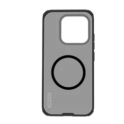 NILLKIN Frosted Shield Case with 4 - Corner Bumper Protection and Anti - Fingerprint Finish for Xiaomi 17 pro (Magnetic clear black)
