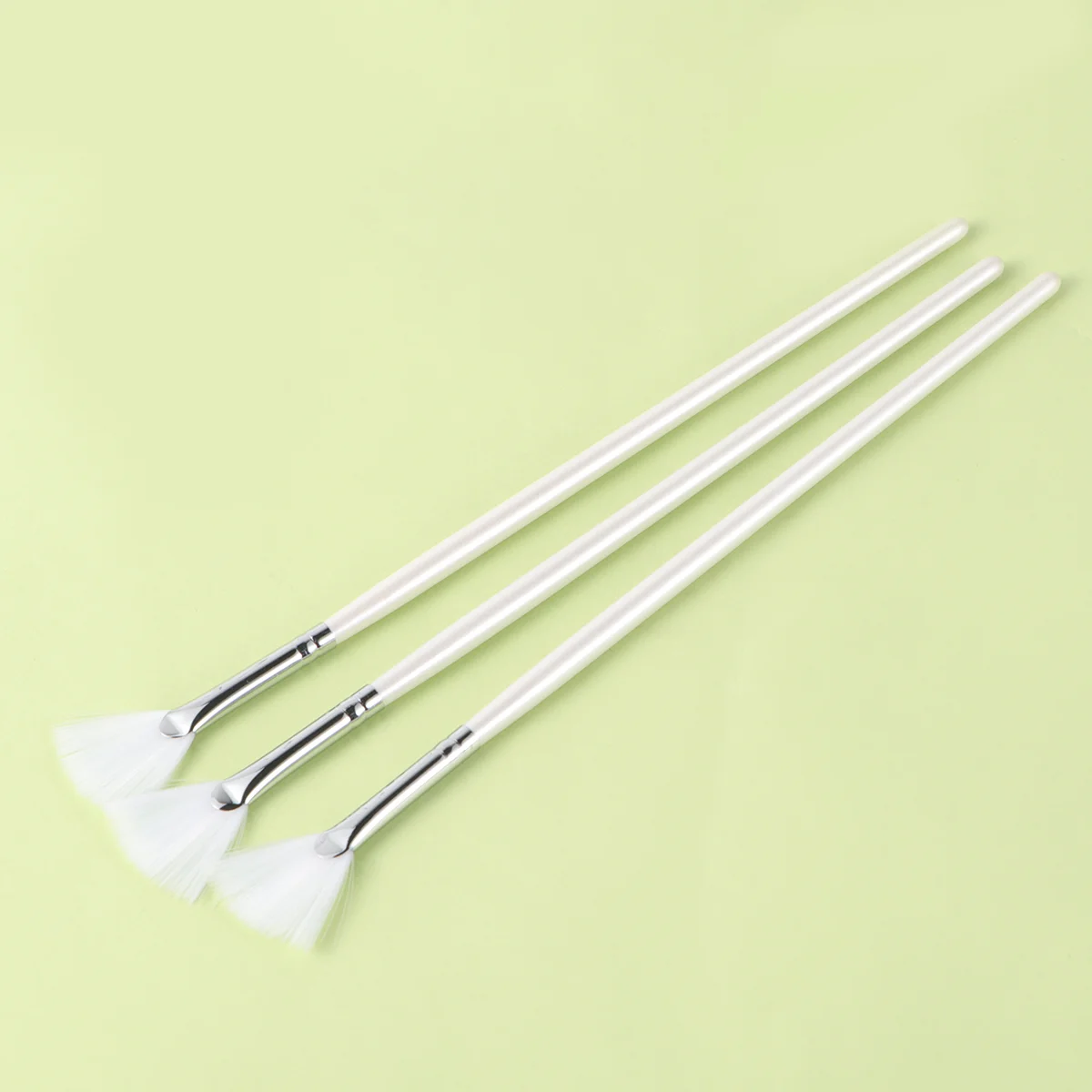 3 Pcs Brushes For Chemical Peels Pads Body Butter Fan Shape Mask Makeup DIY Facial Face Mask Brush Set Soft Applicator Brushes 1