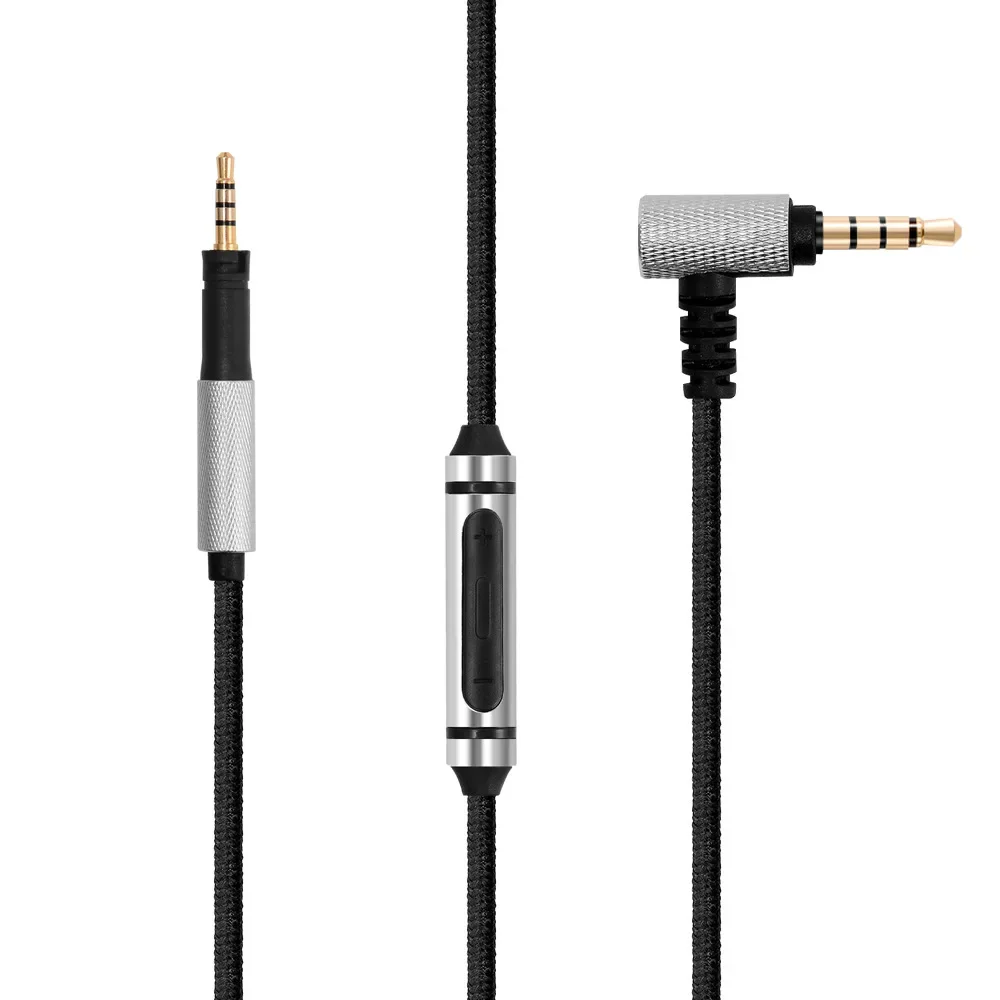 Replacement OFC 3.5mm Braided Cable Extension Cord For Sennheiser Momentum 4.0 3.0 2.0 1.0 4 3 2 1 HD1 Over On Ear Headphones
