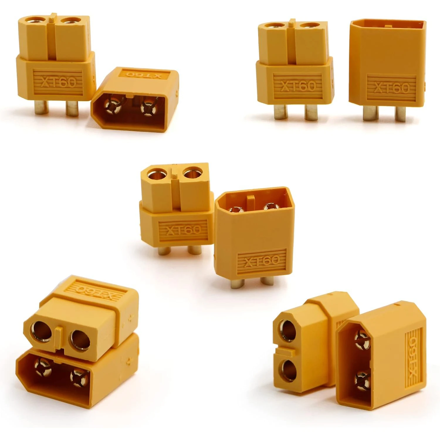 LINSYRC Lot de 3 paires de connecteurs XT60I-F femelle et XT60IPW-M mâle pour batteries solaires RC Lipo FPV Drone LINSYRC Lot de 3 paires de connecteurs XT60I-F femelle et XT60IPW-M mâle pour batteries solaires RC Lipo FPV Drone