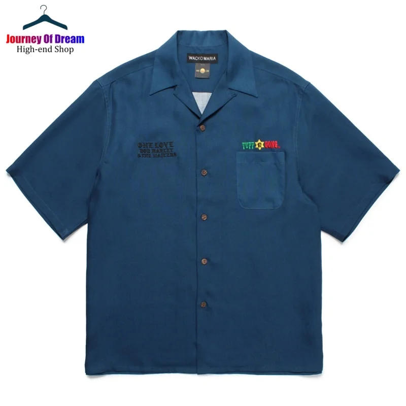 Multicolor Mixed Style WACKO MARIA Shirt Best Quality Men's Women's Cuban Neck Hawaiian Short Sleeve Shirt 2
