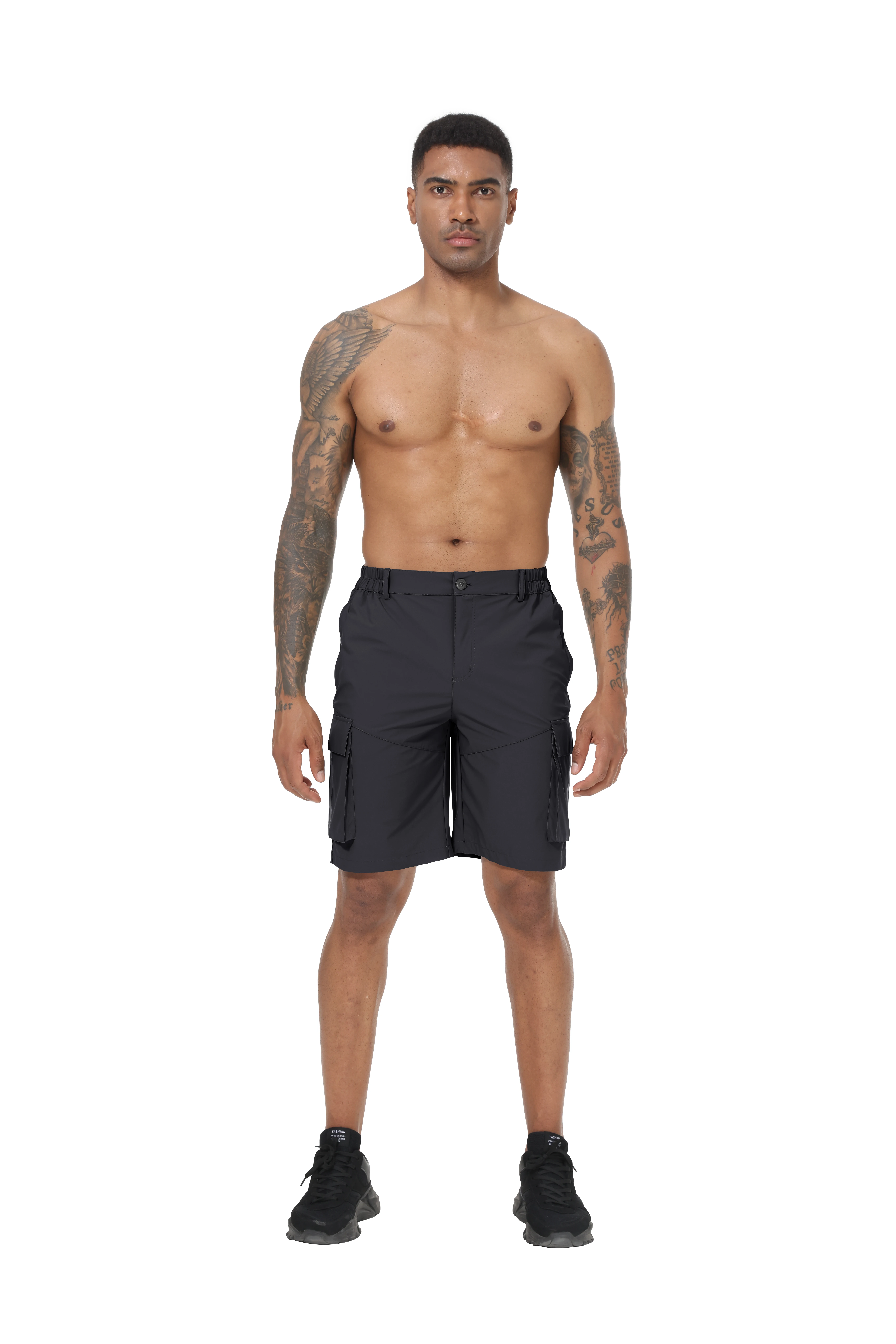 Sommer Männer Cargo-Shorts Taktische Kurze Hosen Wasserdicht Schnell Trocknend Laufen Angeln Casual Sport Shorts – Detail 5