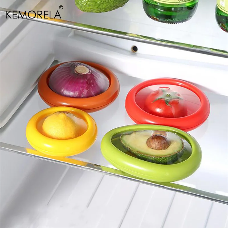 KEMORELA Transparent Reusable Airtight Fresh Storage Box for Fruits and Vegetables - Easy-to-Clean Kitchen Accessory