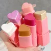 6 Colors Love Shape Matte Shiny Highlight Blush Sticks Waterproof Sweatproof Lasting Multifuncation Brightening Facial Highlight 5