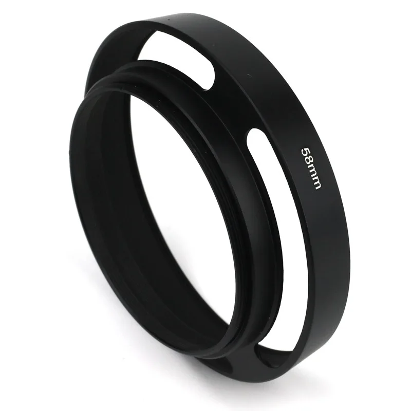 40.5 43 46 49 52 55 58 62 67mm Vented Curved Metal camera lens Hood Leica M Pentax canon Sony Olympus camera lens hood