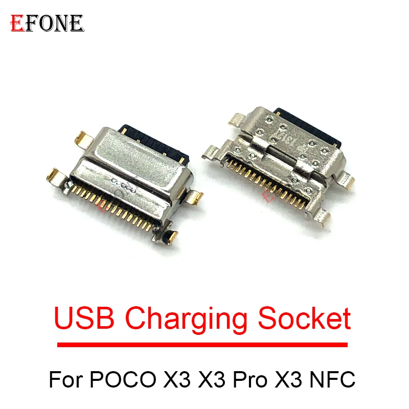 10pcs For Xiaomi POCO X3 / X3 Pro / X3 NFC USB Charging Port