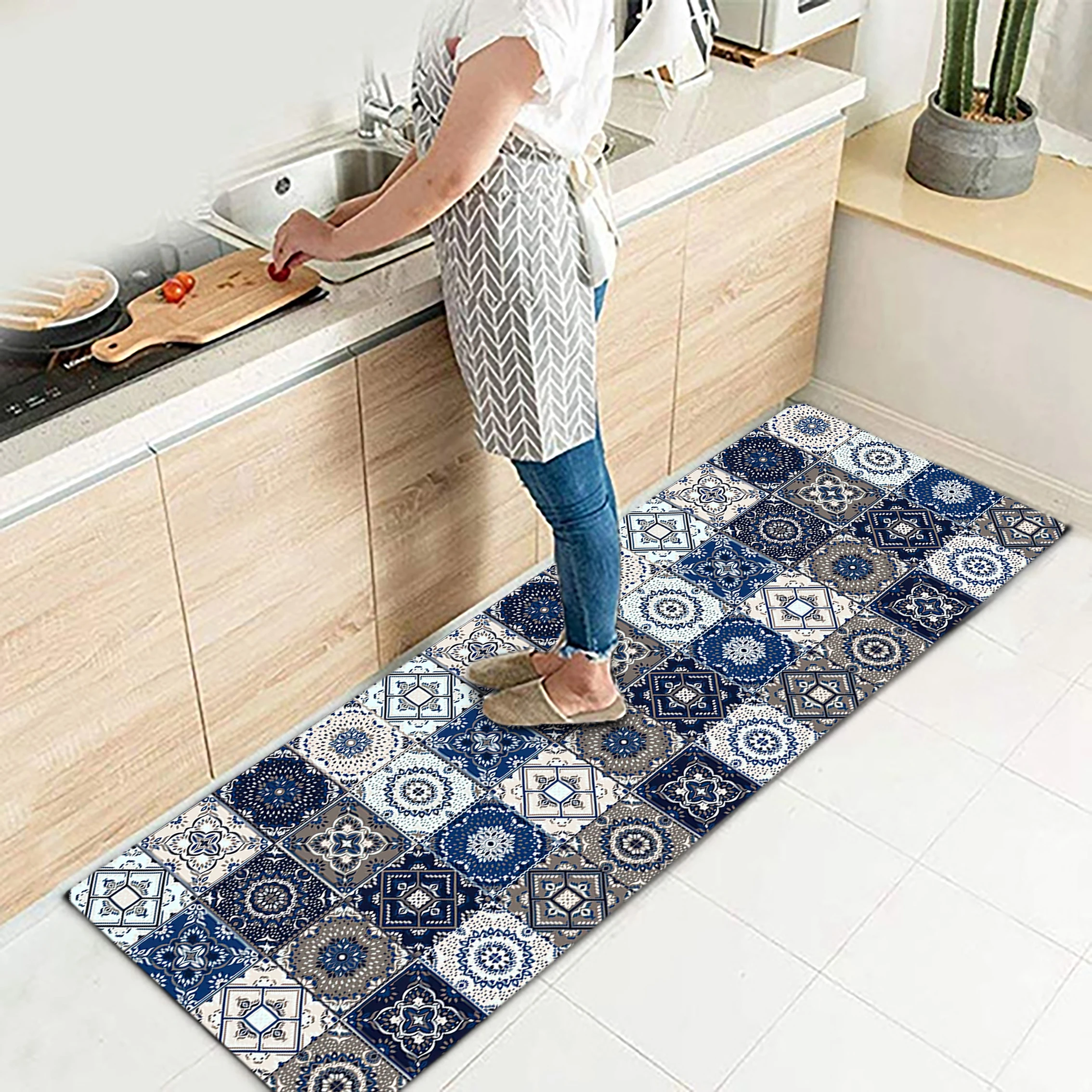 Floor Mat for Kitchen Floor Carpet Nordic Rug Doormat Entrance House Kitchen Mats for Floor Waterproof Bathroom Rugs and Mat Set