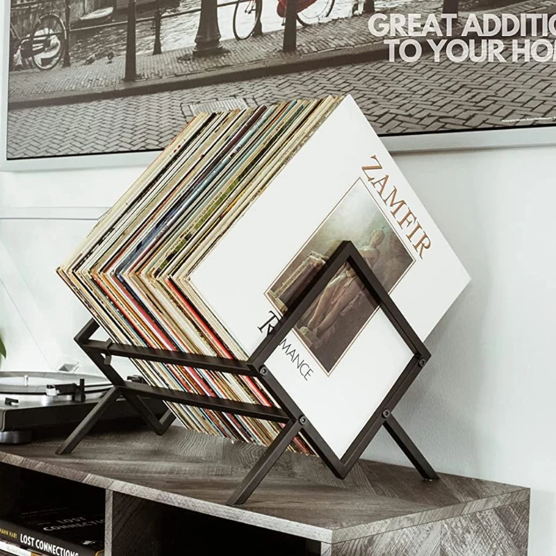 Estante criativa de mesa, rack de armazenamento de ferro, rack de exibição, colocação de revista, organizador de mesa, prateleira moderna, móveis para sala de estar
