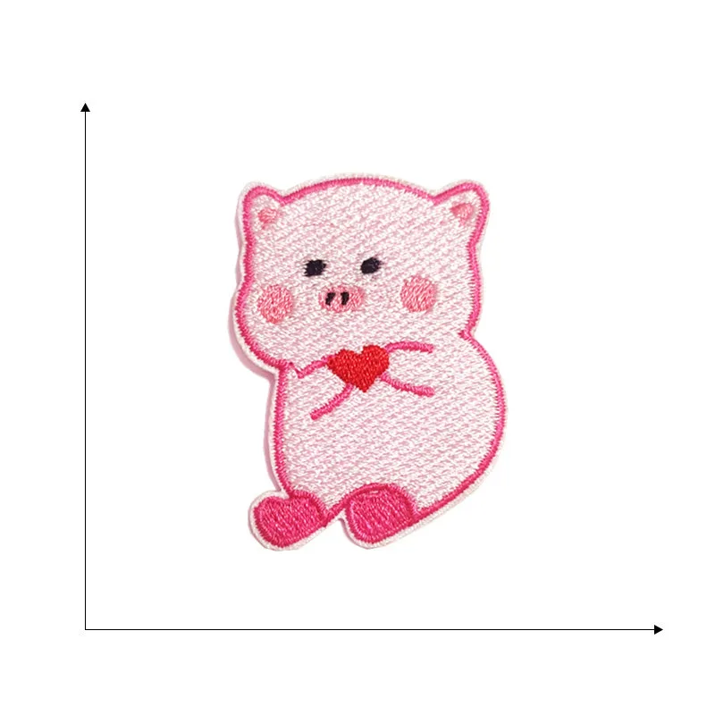 Description Picture 6 of itemCartoon Cute Pig Patch Iron On Kids Clothing Stickers DIY Clothes Backpacks Shoes Appliqued Badge Sewing Jeans Coats Accessories