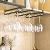Upside-down red wine glass holder, no punching required, hanging goblet, under the cabinet, household storage shelf, storage rac